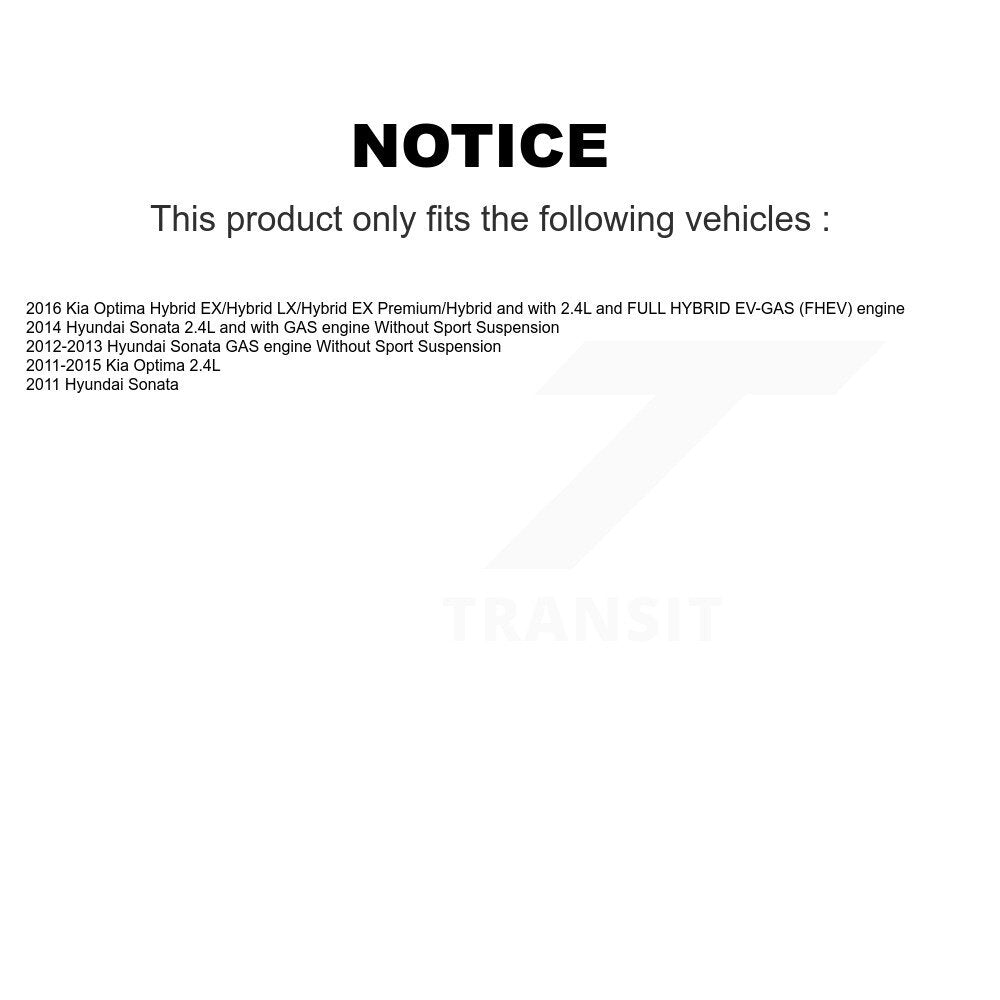 Front Disc Brake Caliper Coat Rotors Semi-Metallic Pad Kit For Hyundai Sonata Kia Optima KCG-100720P