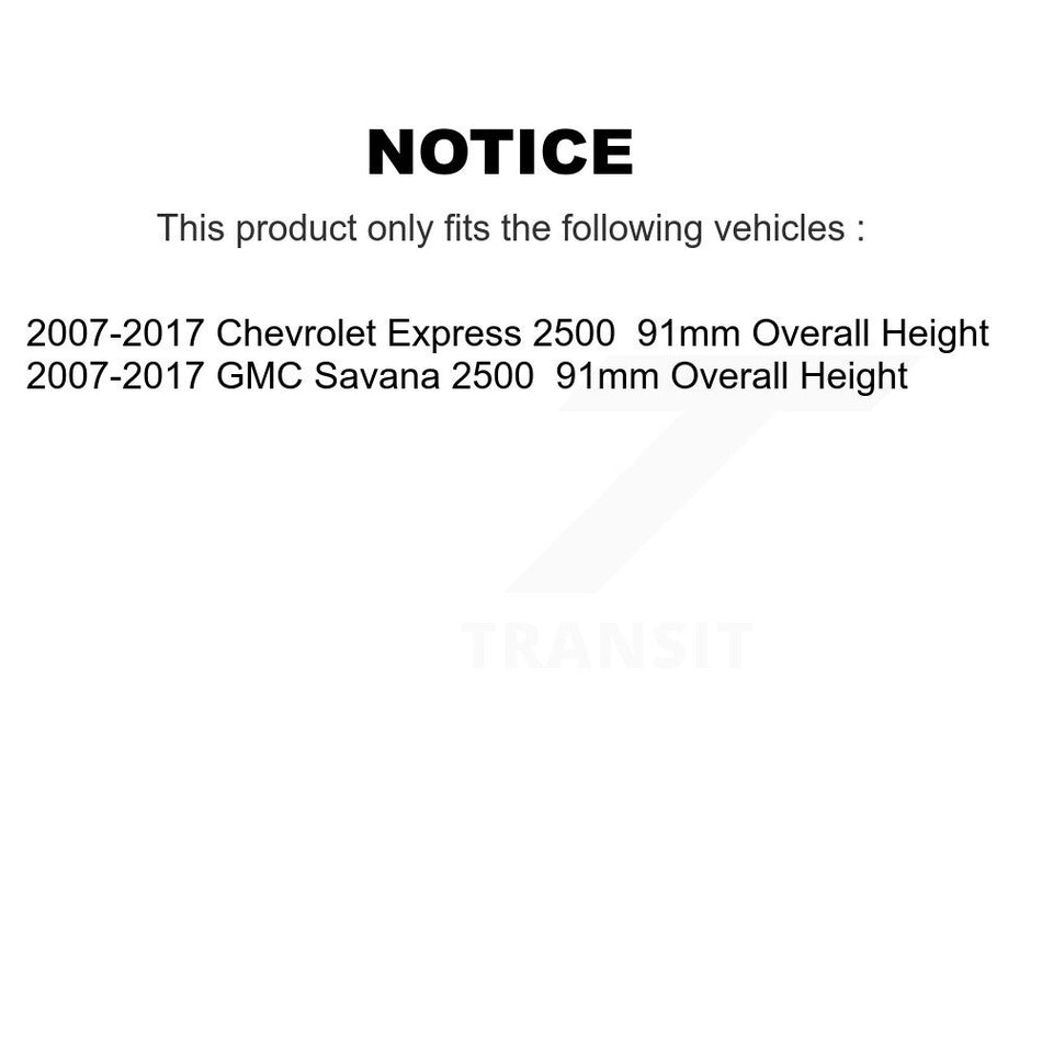 Front Rear Disc Brake Caliper Coated Rotors And Semi-Metallic Pads Kit (10Pc) For Chevrolet Express 2500 GMC Savana KCG-100869S