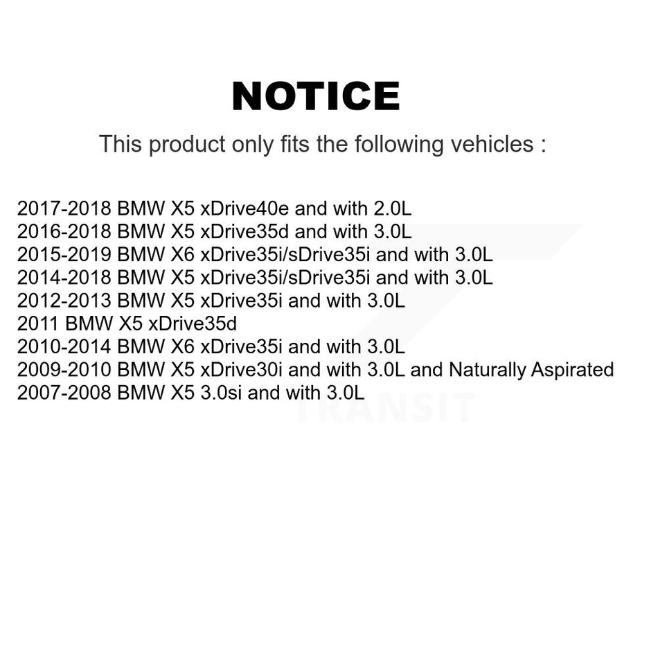 Rear Disc Brake Caliper Coated Rotors And Semi-Metallic Pads Kit For BMW X5 X6 KCG-101055N