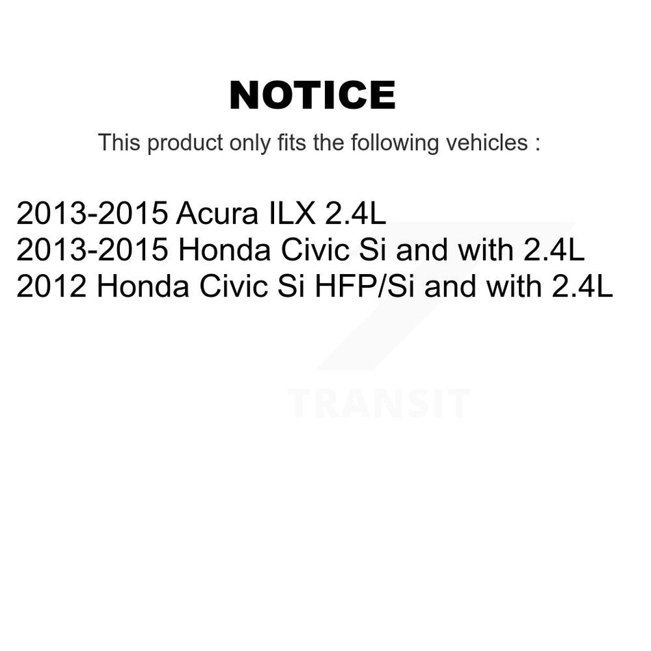 Front Rear Brake Caliper Coat Rotor And Ceramic Pad Kit (10Pc) For Honda Civic Acura ILX KCG-101077T