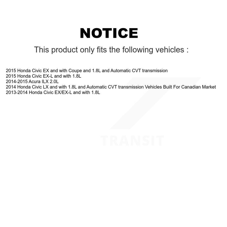 Front Rear Brake Caliper Coat Rotor And Ceramic Pad Kit (10Pc) For Honda Civic Acura ILX KCG-101081T