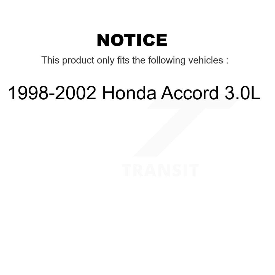 Rear Disc Brake Caliper Coated Rotor And Ceramic Pad Kit For 1998-2002 Honda Accord 3.0L KCG-101215N