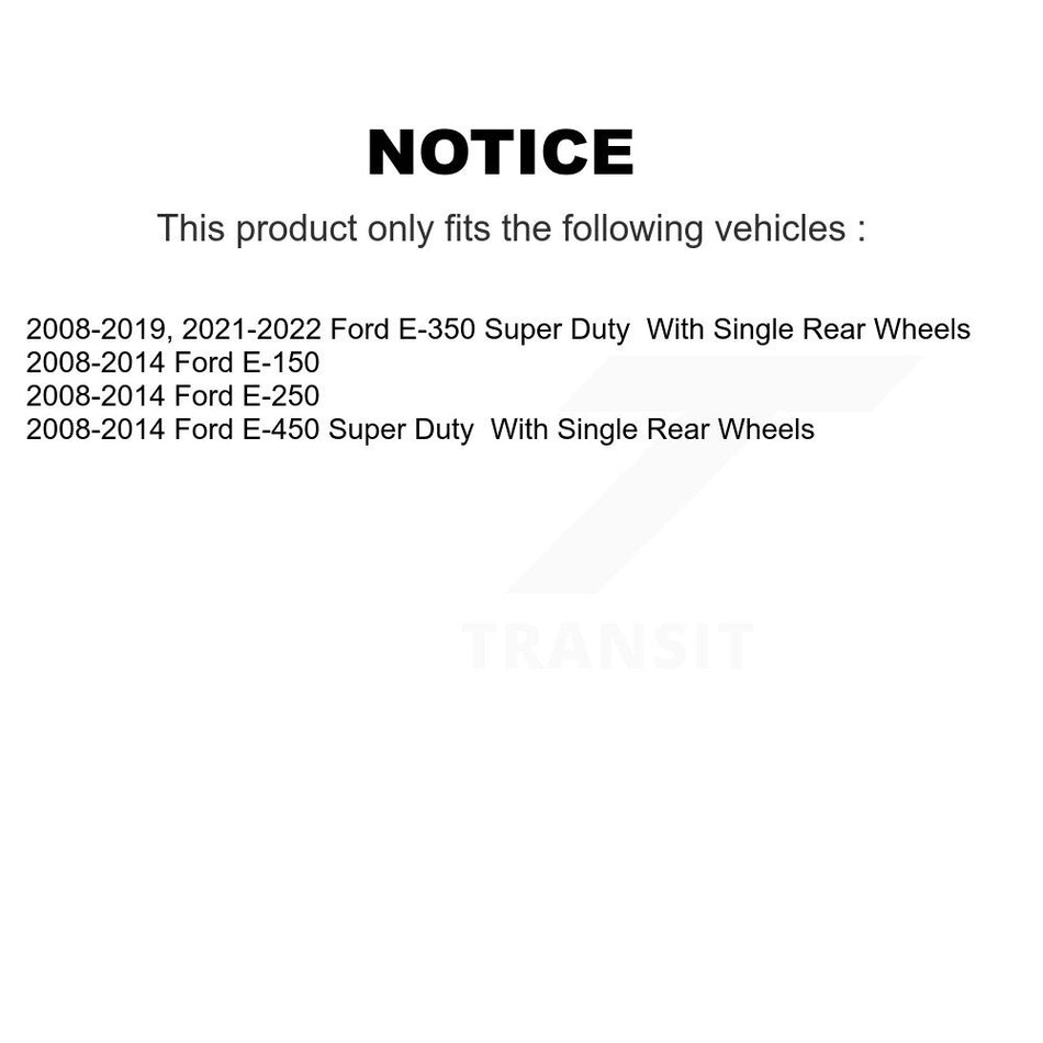 Front Brake Caliper Coat Rotor And Ceramic Pad Kit For Ford E-350 Super Duty E-250 E-150 KCG-101449N