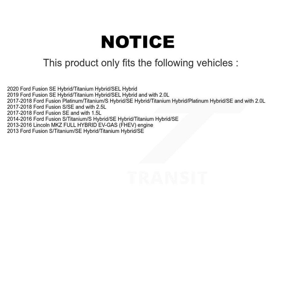 Front Rear Brake Caliper Coat Rotor & Ameribrakes Pad Kit (10Pc) For Ford Fusion Lincoln KCG-101942N