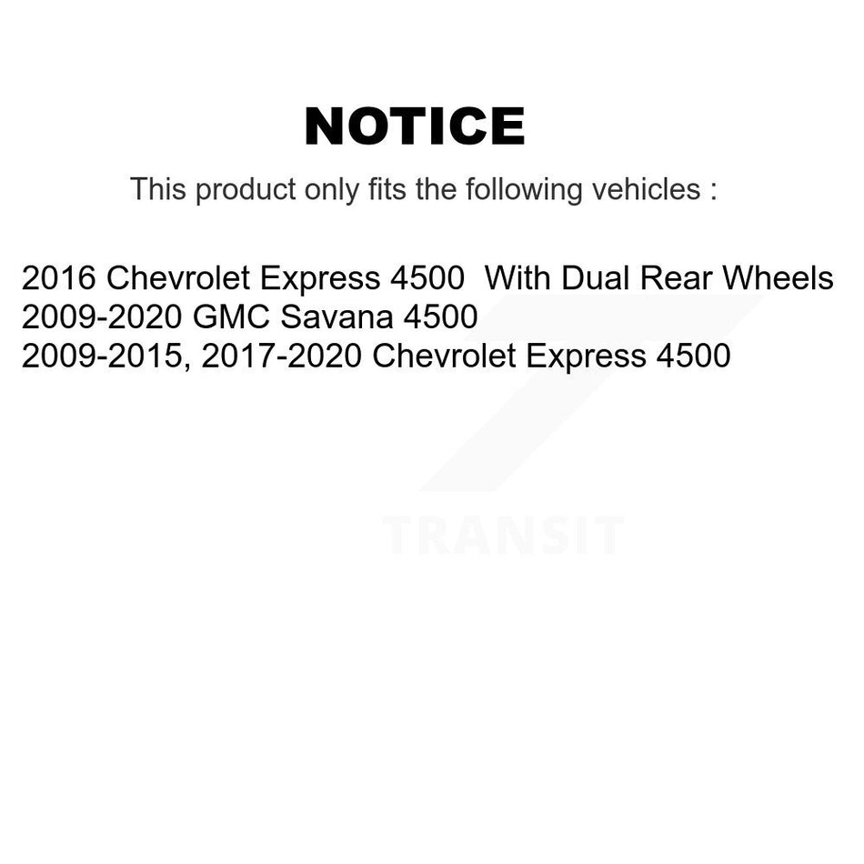 Front Rear Brake Caliper Coat Rotors & Ceramic Pad Kit (10Pc) For Chevrolet Express 4500 KCG-102618N