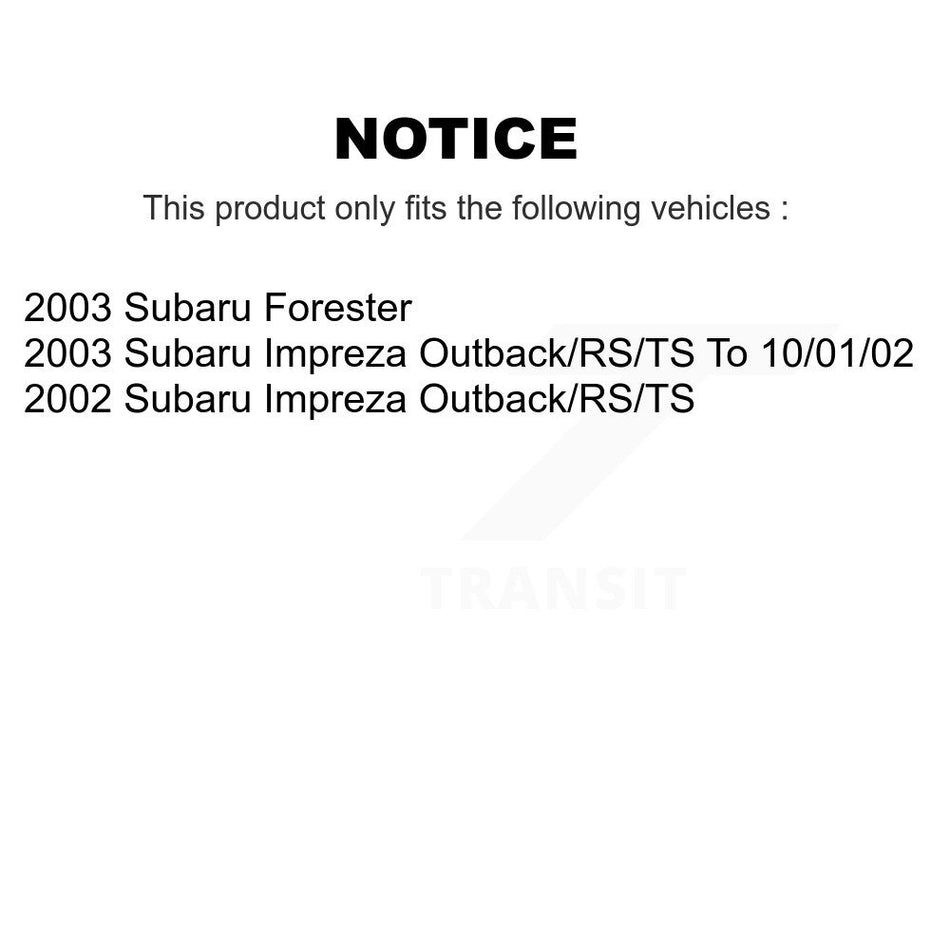 Front Rear Ceramic Brake Pads And Parking Shoes Kit For Subaru Impreza Forester KCN-100031
