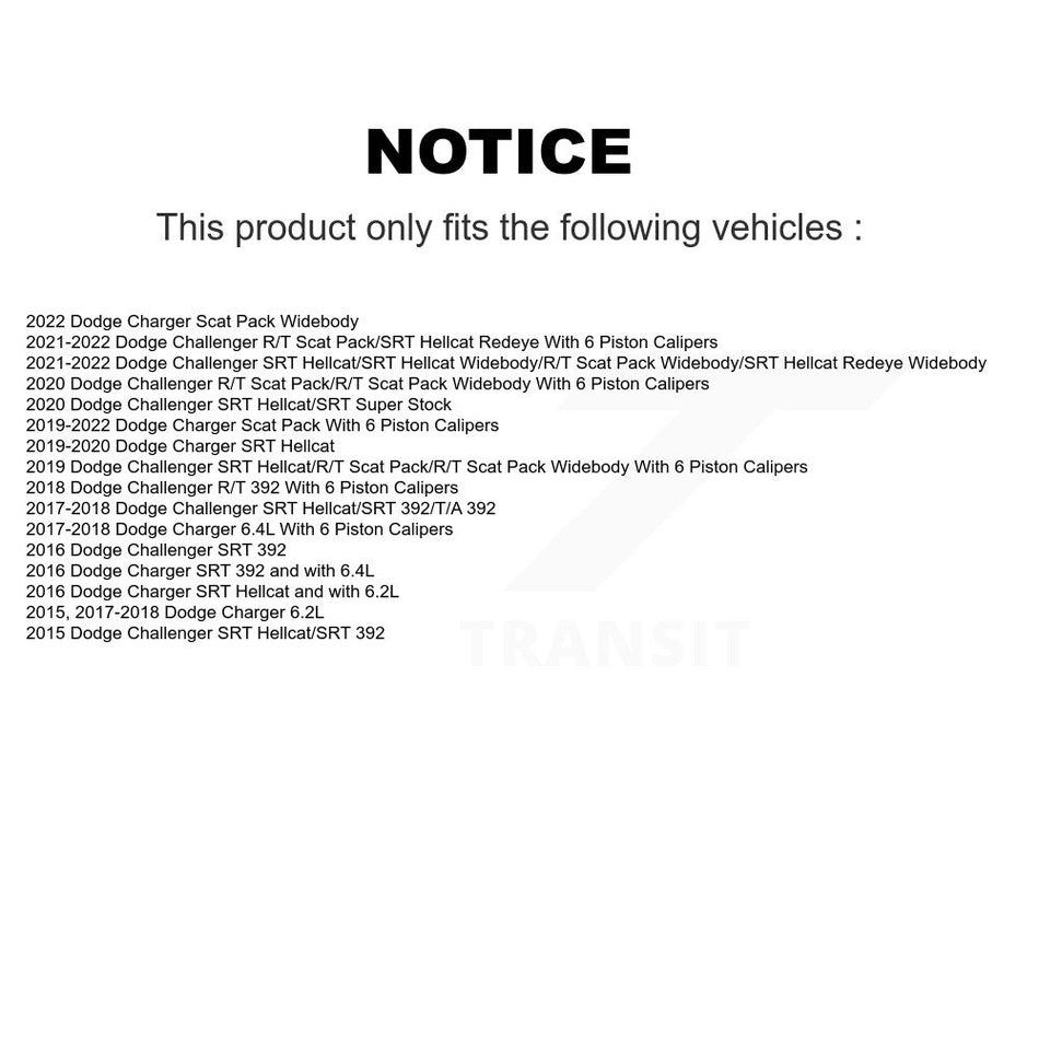 Front Rear Ceramic Brake Pads And Parking Shoes Kit For Dodge Charger Challenger KCN-100035