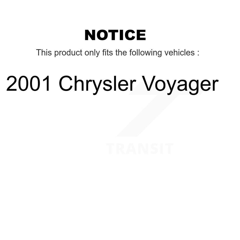 Front Rear Ceramic Brake Pads And Parking Shoes Kit For 2001 Chrysler Voyager KCN-100050