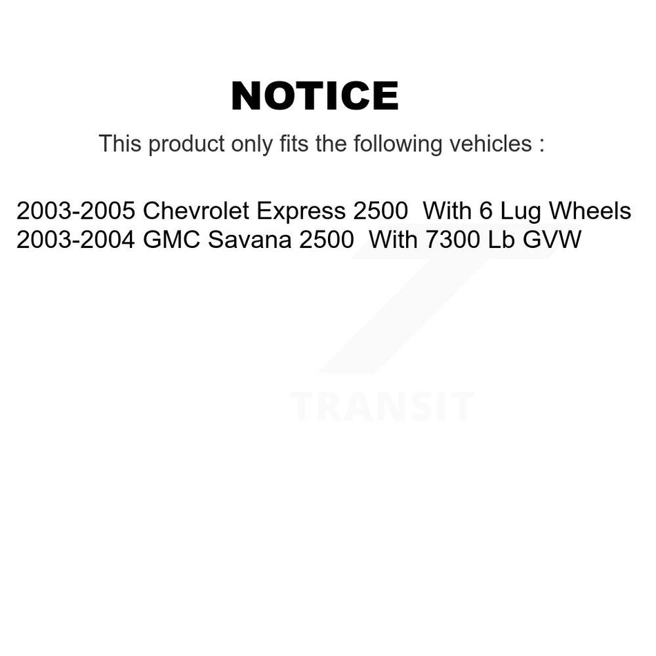 Front Rear Ceramic Brake Pads And Parking Shoes Kit For Chevrolet Express 2500 GMC Savana KCN-100203