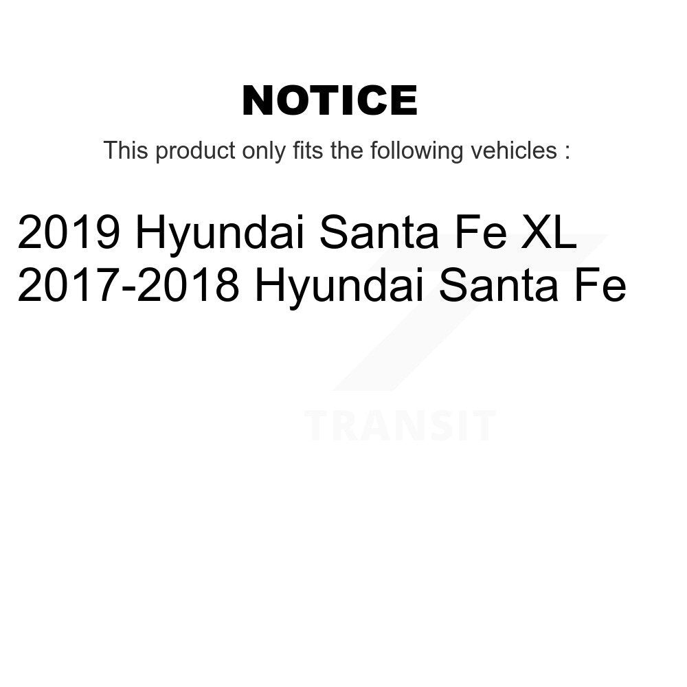 Front Rear Ceramic Brake Pads And Parking Shoes Kit For Hyundai Santa Fe XL KCN-100238