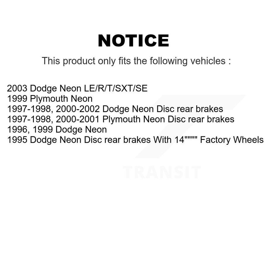 Front Rear Ceramic Brake Pads And Parking Shoes Kit For Chrysler Dodge Intrepid 300M Concorde LHS Neon Plymouth Eagle Vision New Yorker KCN-100246