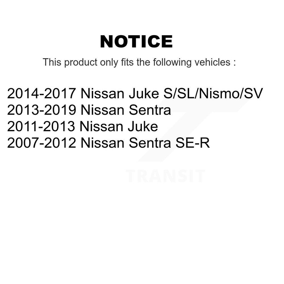 Front Rear Ceramic Brake Pads And Parking Shoes Kit For Nissan Sentra Juke KCN-100293