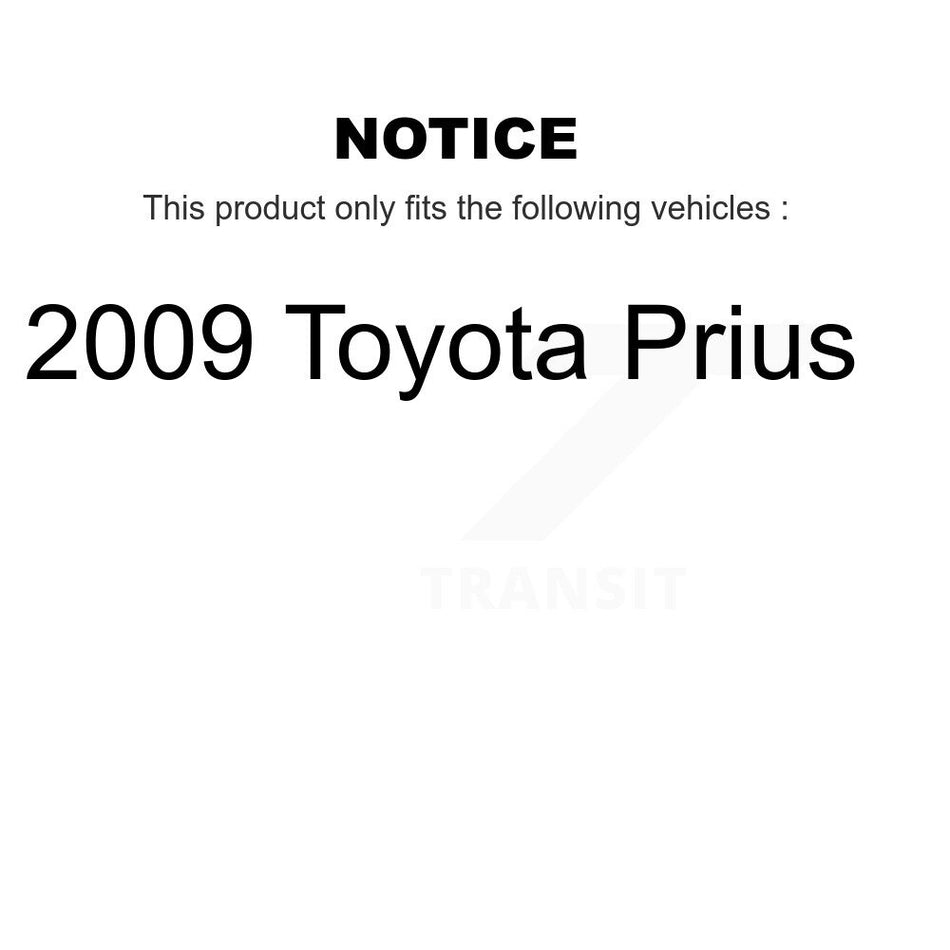 Front Rear Ceramic Brake Pads And Drum Shoes Kit For 2009 Toyota Prius KCN-100334