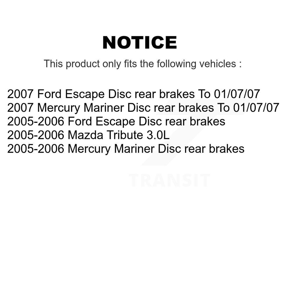 Front Rear Ceramic Brake Pads And Drum Shoes Kit For Ford Escape Mazda Tribute Mercury Mariner KCN-100433