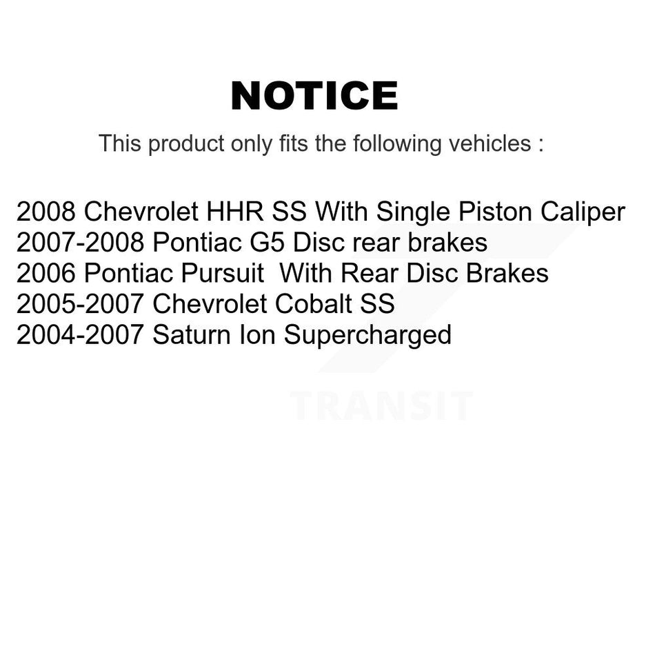 Front Rear Ceramic Brake Pads And Drum Shoes Kit For Chevrolet Cobalt Saturn Ion HHR Pontiac Pursuit KCN-100448