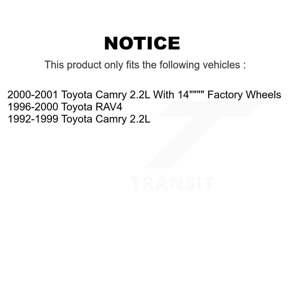 Front Rear Ceramic Brake Pads And Drum Shoes Kit For Toyota Camry RAV4 KCN-100477