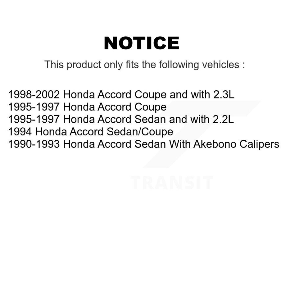 Front Rear Ceramic Brake Pads And Drum Shoes Kit For Honda Accord KCN-100484