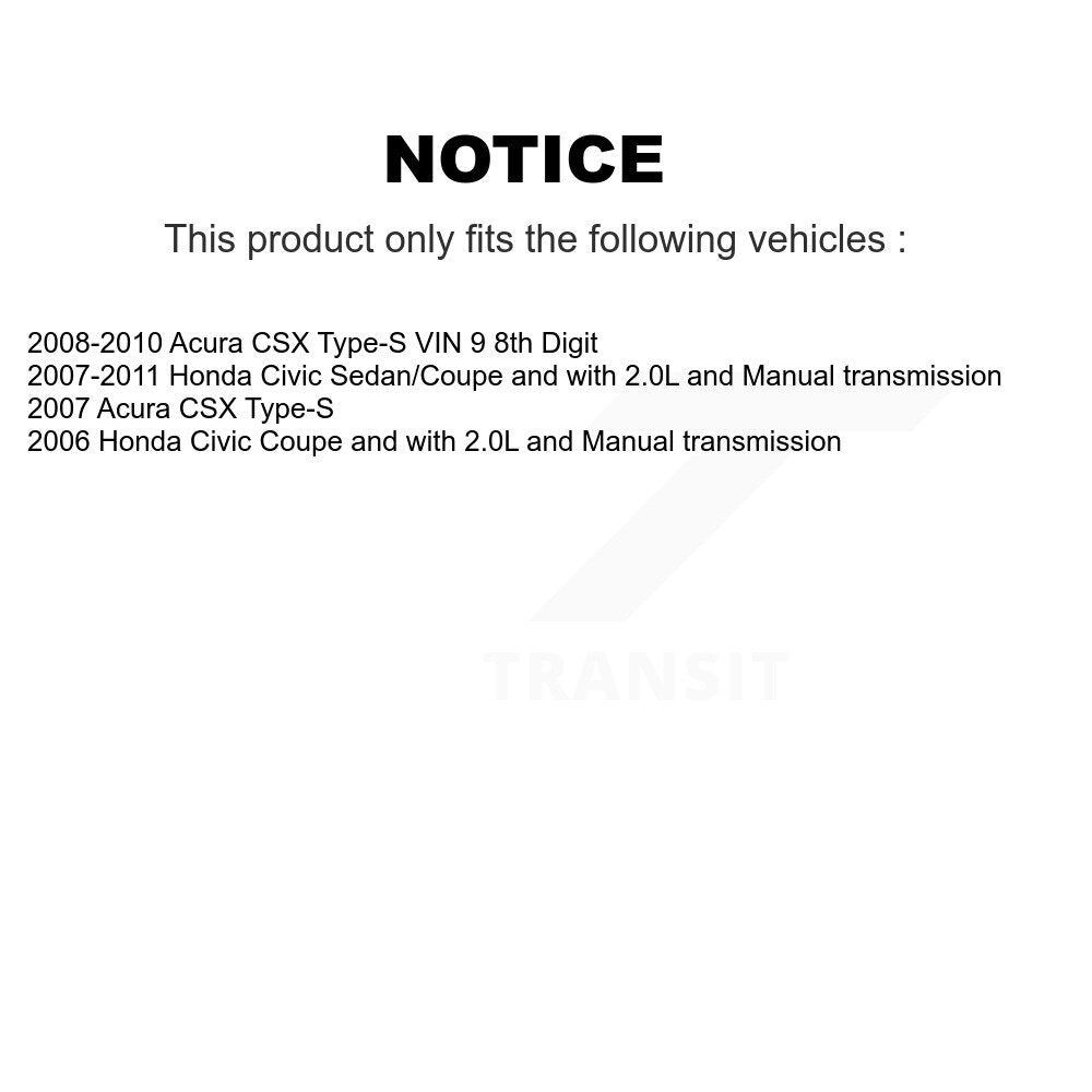 Front CV Axle Drive Shaft Complete Assembly Kit For Honda Civic Acura CSX KCV-100010