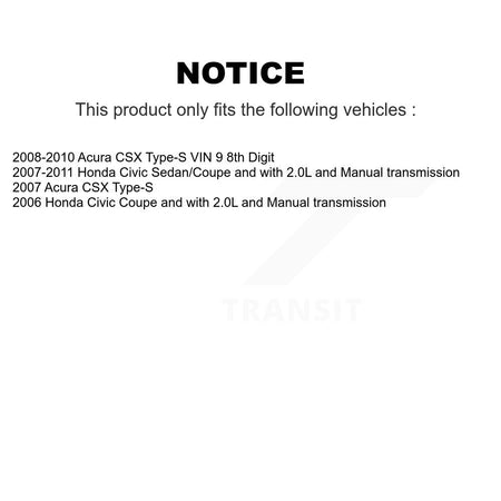 Front CV Axle Drive Shaft Complete Assembly Kit For Honda Civic Acura CSX KCV-100010