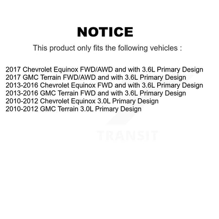 Front CV Axle Drive Shaft Assembly Kit For Chevrolet Equinox GMC Terrain Primary Design KCV-100012
