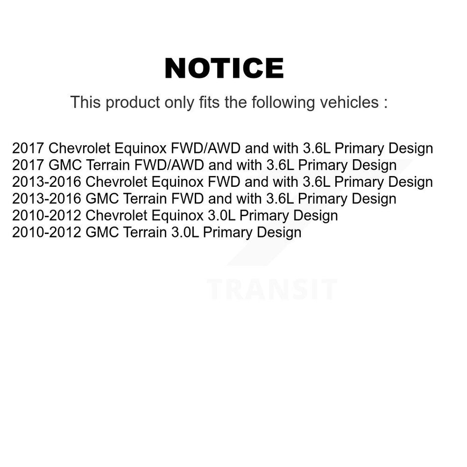 Front CV Axle Drive Shaft Assembly Kit For Chevrolet Equinox GMC Terrain Primary Design KCV-100012