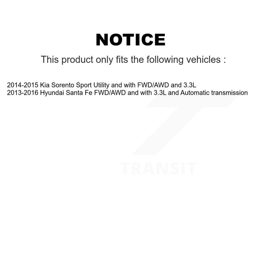 Front CV Axle Drive Shaft Complete Assembly Kit For Kia Sorento Hyundai Santa Fe KCV-100044