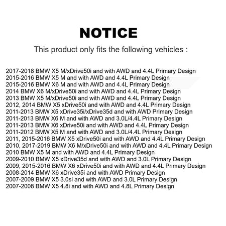 Front CV Axle Drive Shaft Complete Assembly Kit For BMW X5 X6 Primary Design KCV-100111