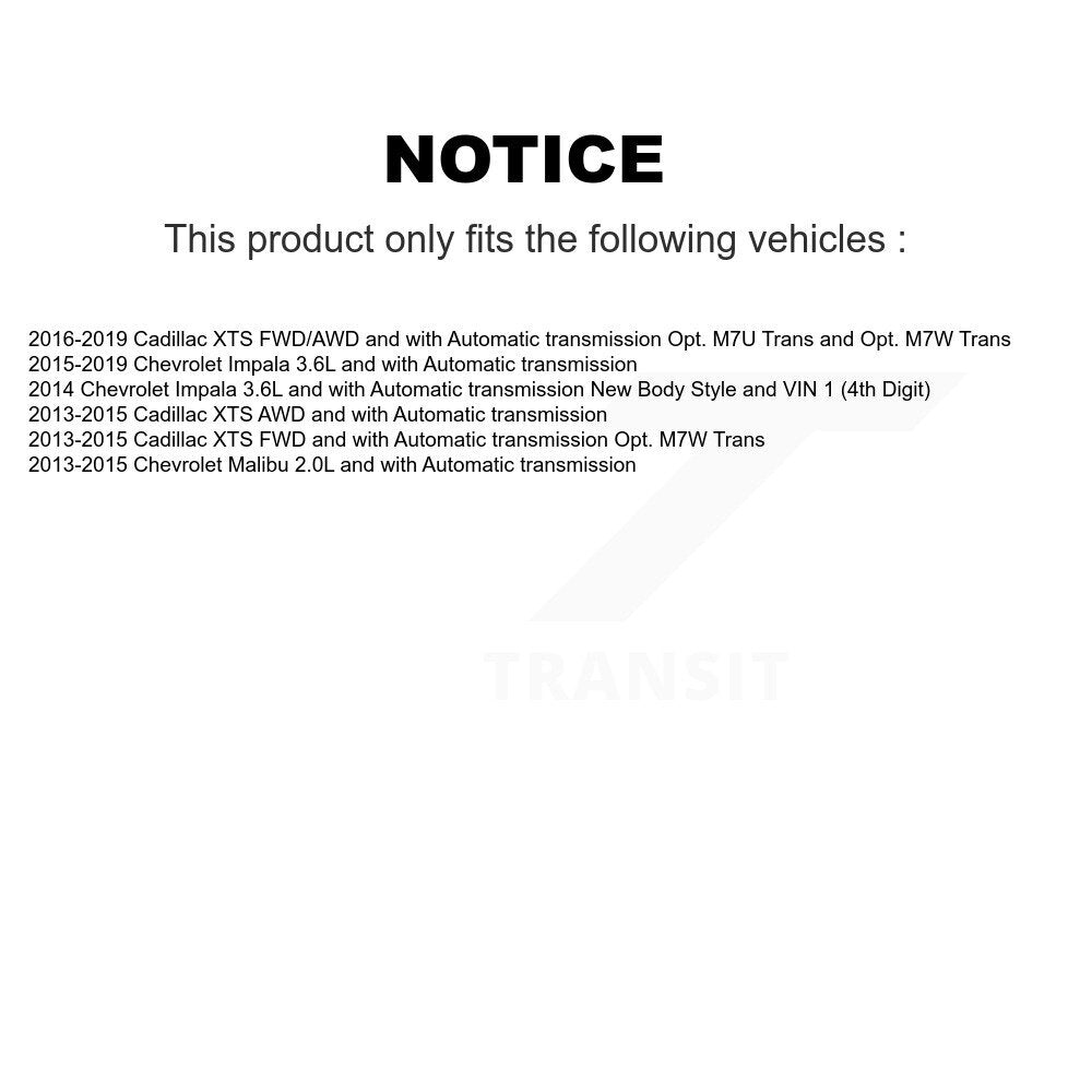 Front CV Axle Drive Shaft Complete Assembly Kit For Chevrolet Malibu Impala Cadillac XTS KCV-100120