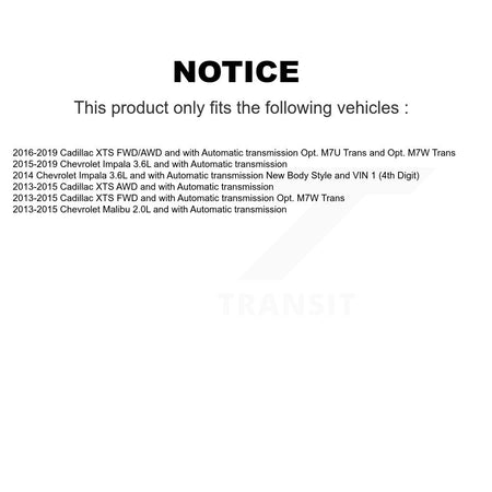 Front CV Axle Drive Shaft Complete Assembly Kit For Chevrolet Malibu Impala Cadillac XTS KCV-100120