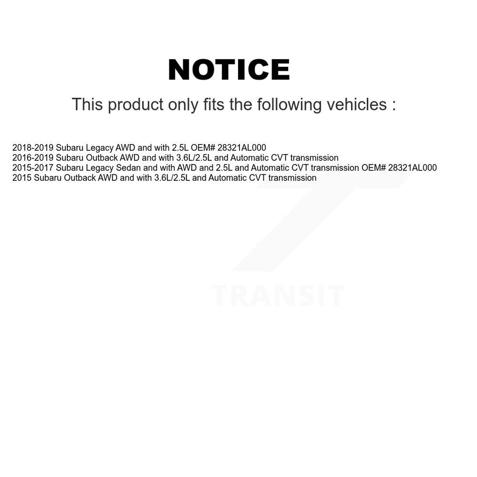 Front CV Axle Drive Shaft Complete Assembly Kit For Subaru Outback Legacy KCV-100139