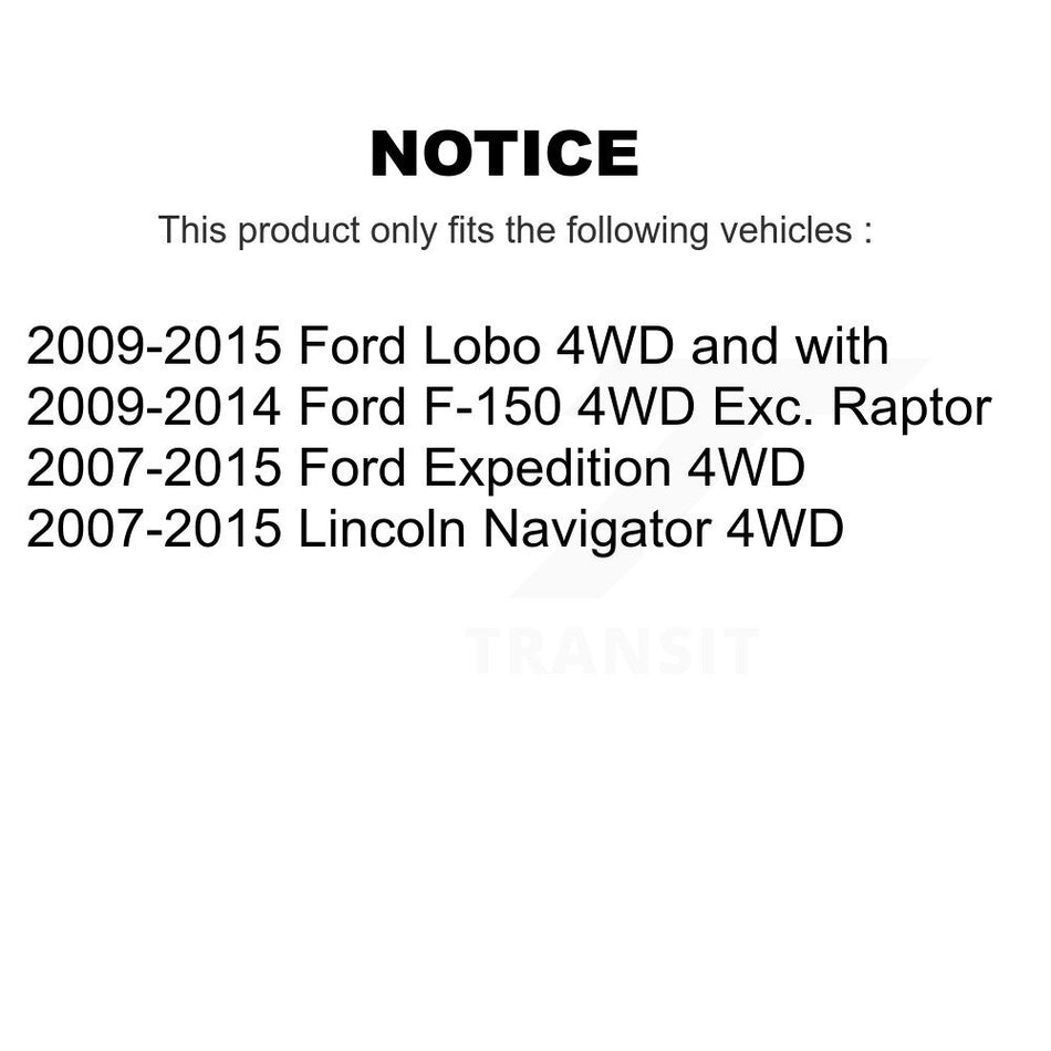 Front CV Axle Drive Shaft Assembly Kit For Ford F-150 Expedition Lincoln Navigator Lobo KCV-100150