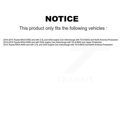 Front CV Axle Drive Shaft Complete Assembly Kit For Toyota RAV4 KCV-100159