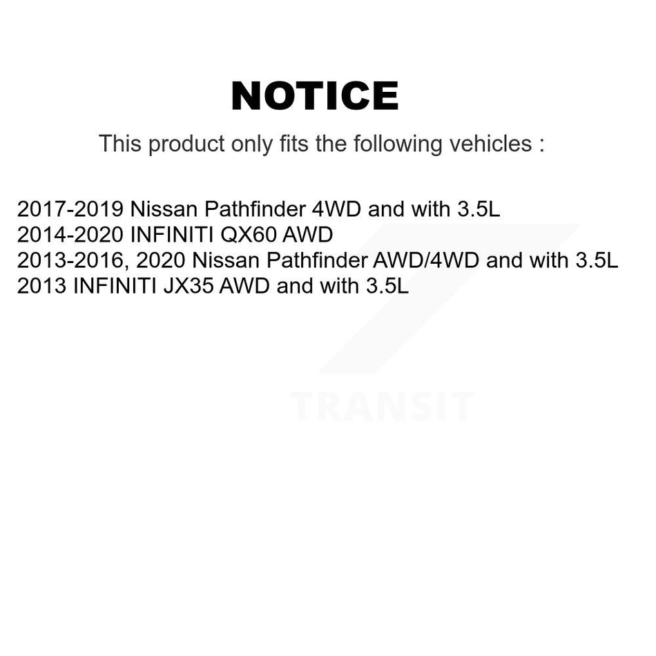 Rear CV Axle Drive Shaft Complete Assembly Kit For Nissan Pathfinder INFINITI QX60 JX35 KCV-100175