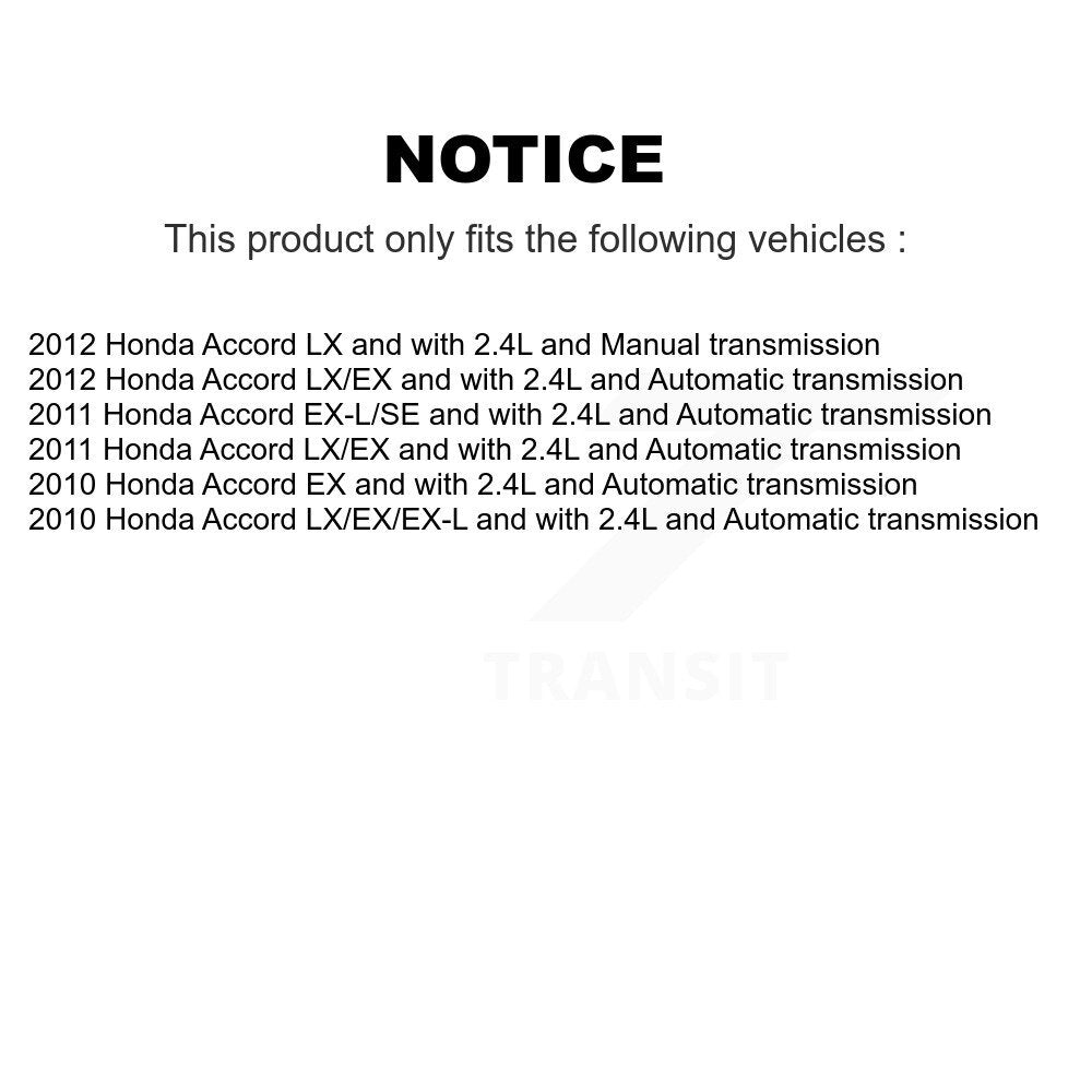 Front CV Axle Drive Shaft Complete Assembly Kit For Honda Accord KCV-100231