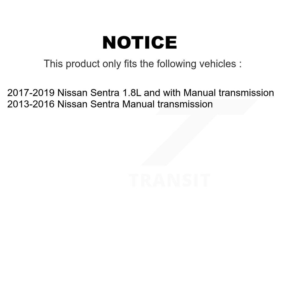 Front CV Axle Drive Shaft Complete Assembly Kit For Nissan Sentra KCV-100246