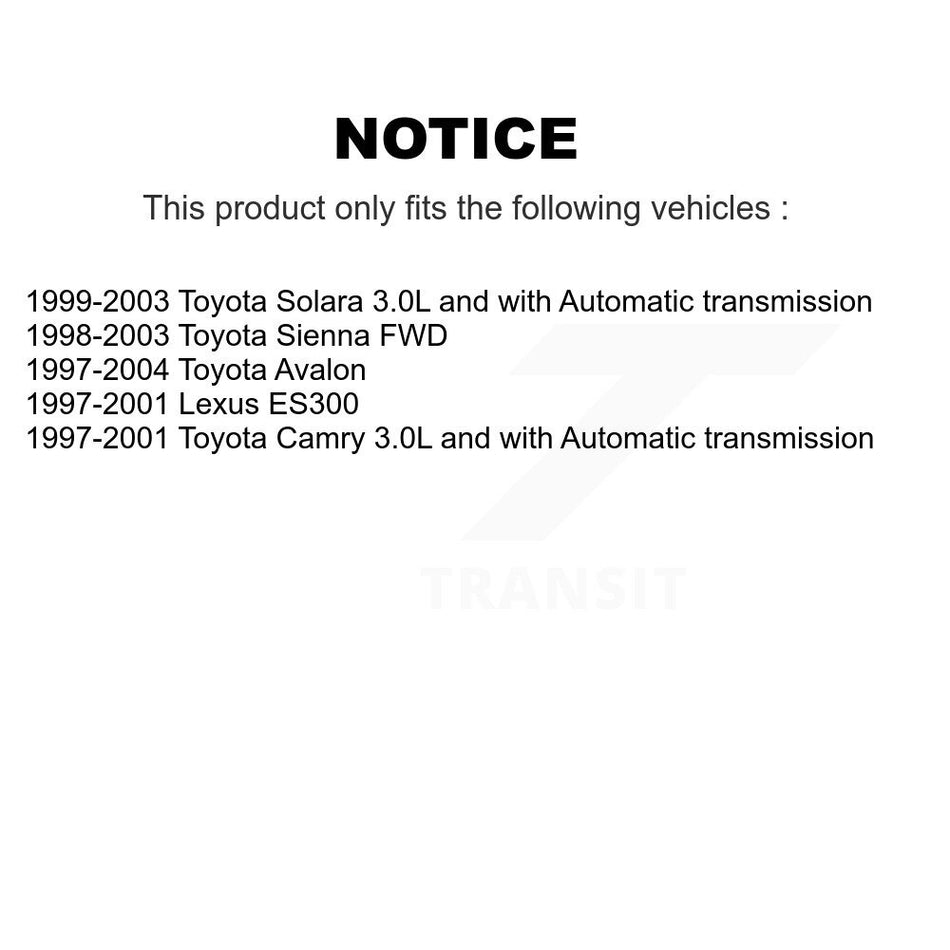 Front CV Axle Drive Shaft Assembly Kit For Toyota Camry Sienna Solara Avalon Lexus ES300 KCV-100253