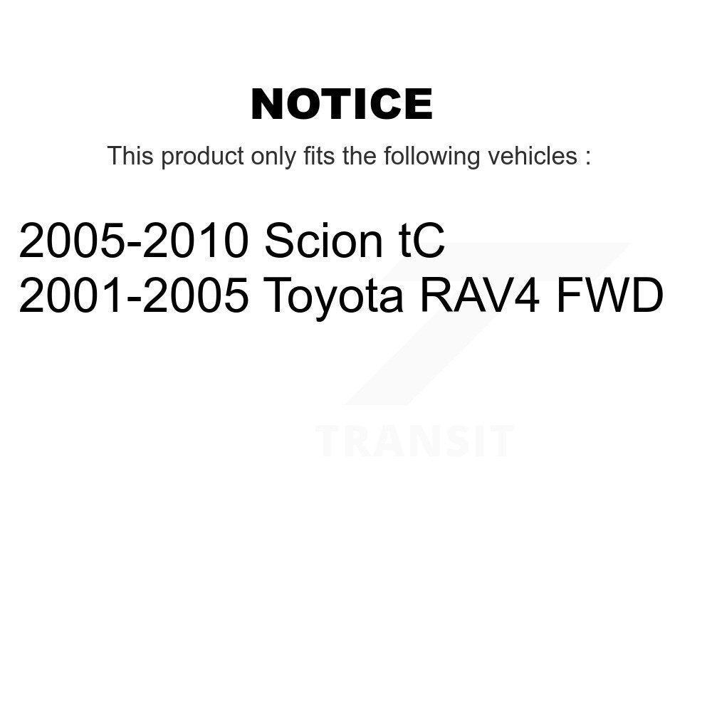 Front CV Axle Drive Shaft Complete Assembly Kit For Toyota RAV4 Scion tC KCV-100347