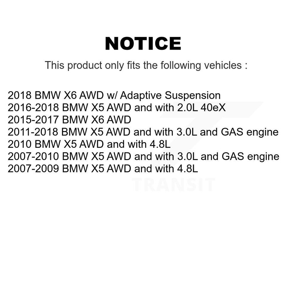Rear CV Axle Drive Shaft Complete Assembly Kit For BMW X5 X6 KCV-100385