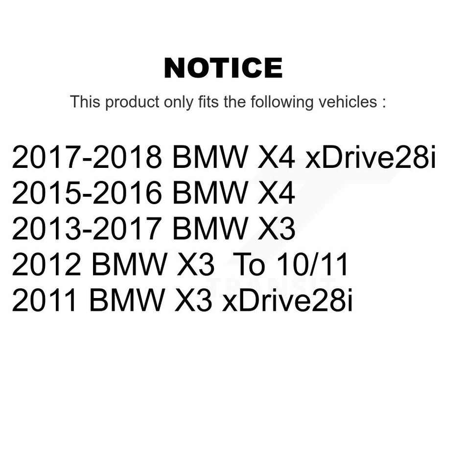 Front Rear Ceramic Disc Brake Pads And Wear Sensors Kit For BMW X3 X4 KCW-100141