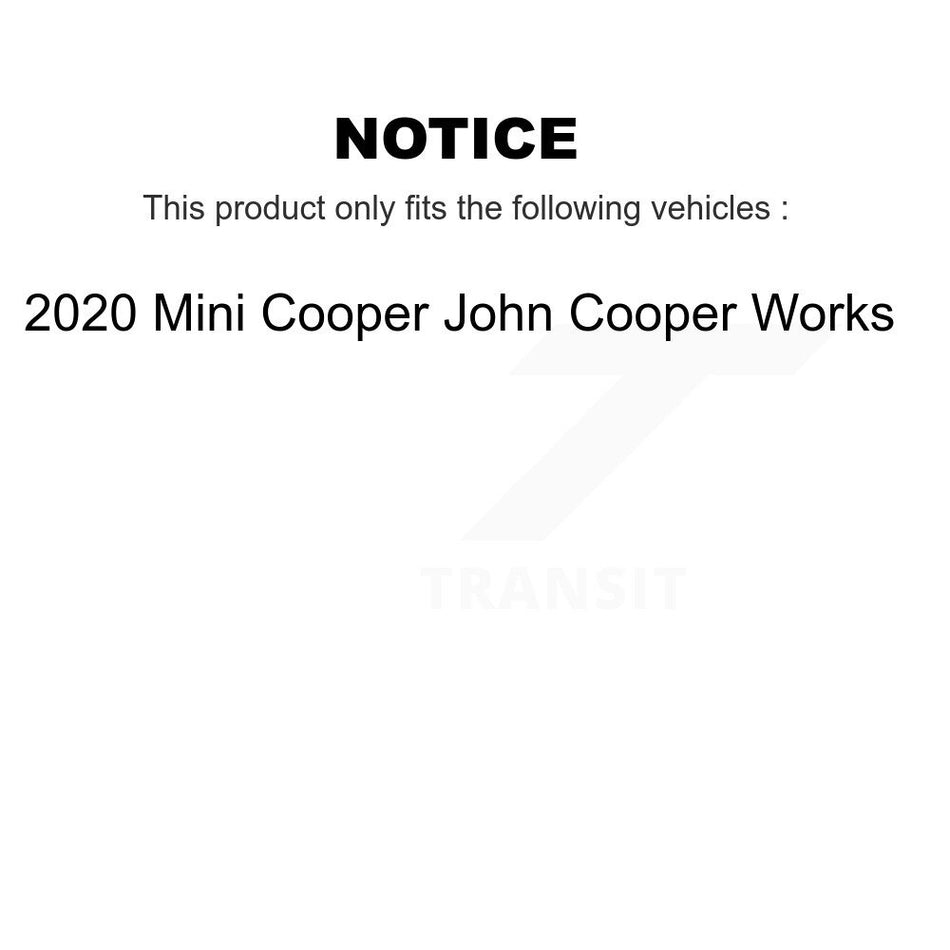 Front Rear Ceramic Disc Brake Pads Wear Sensor Kit For 2020 Mini Cooper John Works KCW-100220
