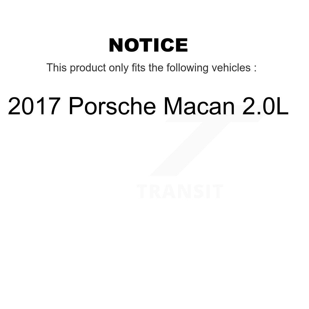 Front Rear Ceramic Disc Brake Pads And Wear Sensors Kit For 2017 Porsche Macan 2.0L KCW-100221