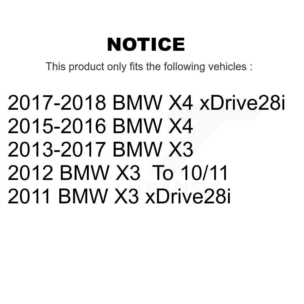 Front Rear Ceramic Disc Brake Pads And Wear Sensors Kit For BMW X3 X4 KCW-100325