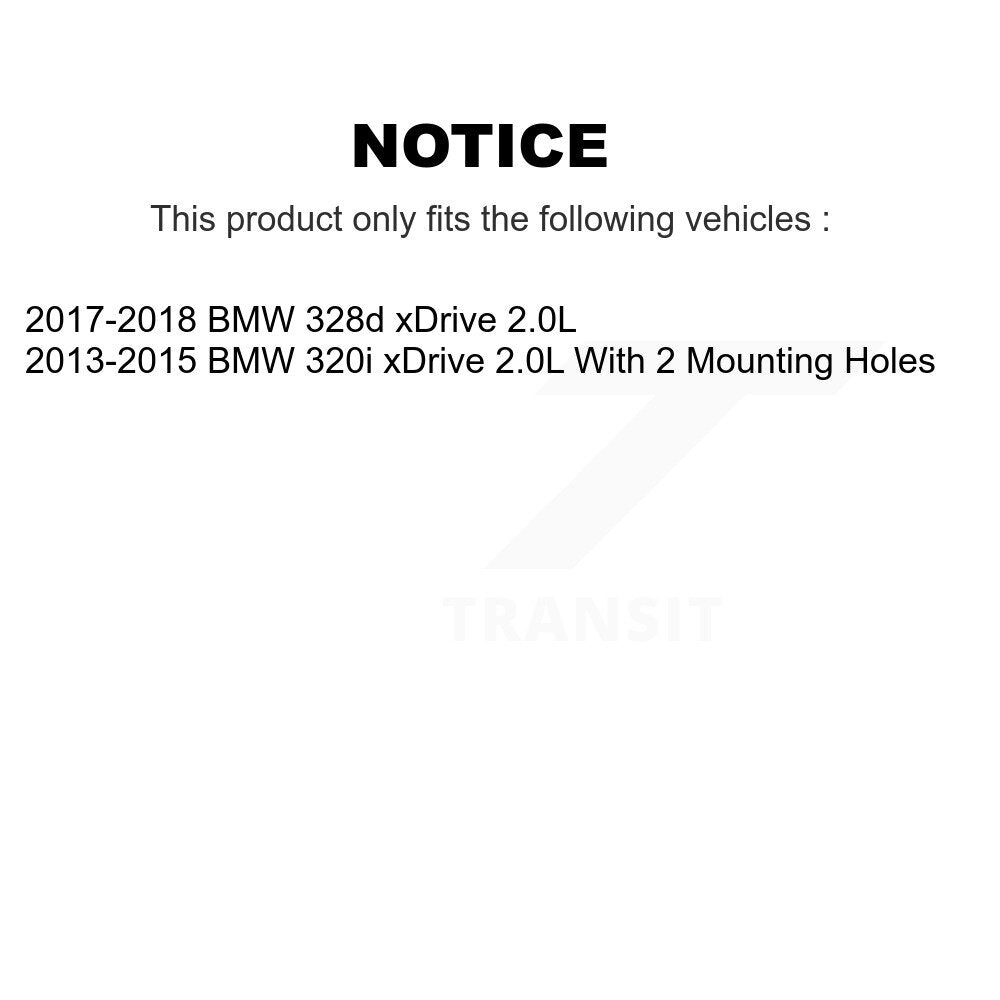 Front Rear Ceramic Disc Brake Pad And Wear Sensor Kit (7Pc) For BMW 320i xDrive 328d 2.0L KCW-100417