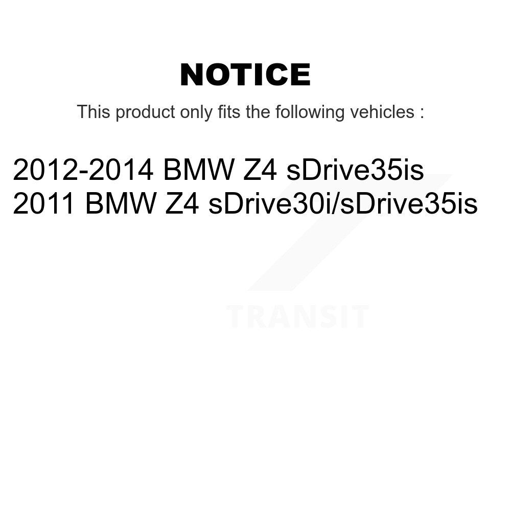 Front Ceramic Disc Brake Pads And Wear Sensor Pairs Kit For BMW Z4 KCW-100708