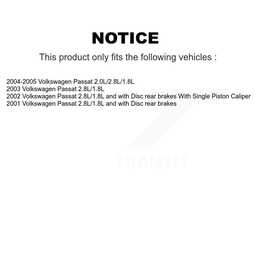 Front Ceramic Disc Brake Pads And Extra Wear Sensor Pairs Kit For Volkswagen Passat KCW-100737