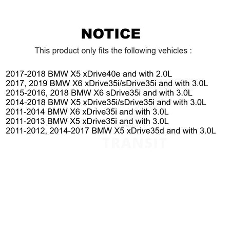 Front Ceramic Disc Brake Pads And Wear Sensor Pairs Kit For BMW X5 X6 KCW-100743
