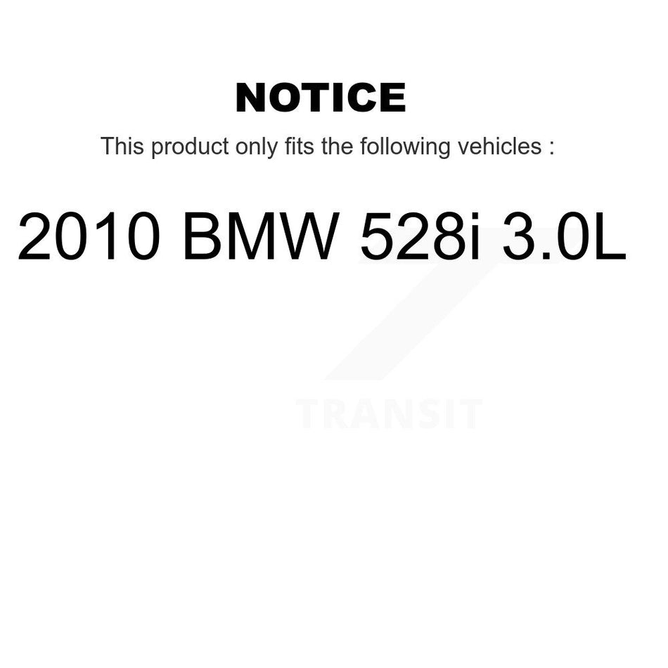 Rear Ceramic Disc Brake Pads And Wear Sensors Kit For 2010 BMW 528i 3.0L KCW-100831