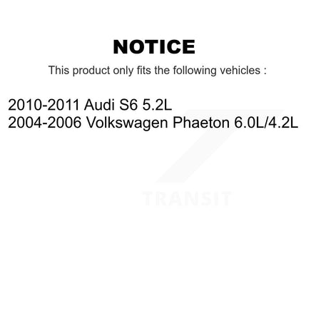 Rear Ceramic Disc Brake Pads And Wear Sensors Kit For Volkswagen Phaeton Audi S6 KCW-100876