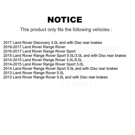 Rear Ceramic Disc Brake Pads And Wear Sensors Kit For Land Rover Range Sport Discovery KCW-100949