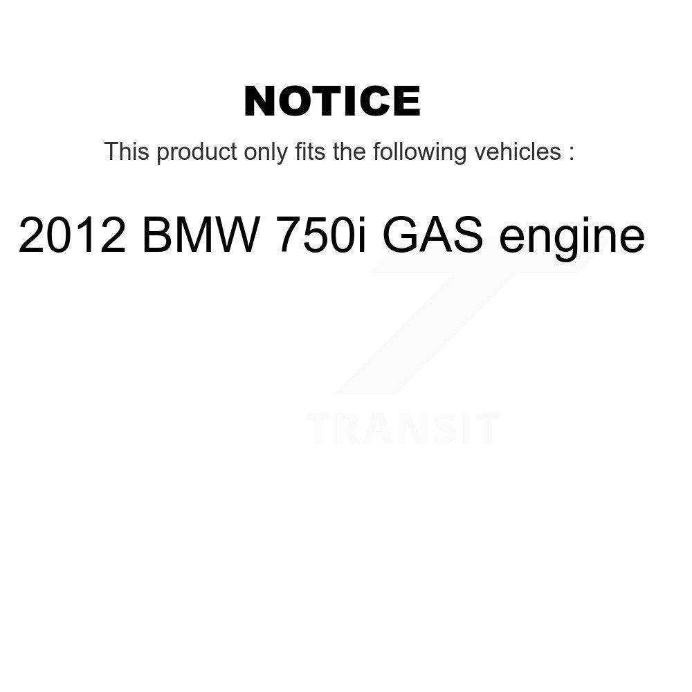 Front Rear Ceramic Disc Brake Pads And Wear Sensor Kit (5Pc) For 2012 BMW 750i GAS engine KCW-101042